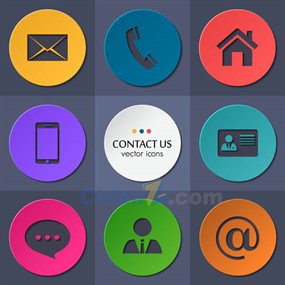 手机图标设计矢量模板